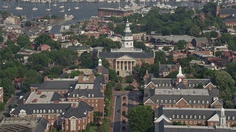 Maryland State House, Annapolis Aerial Stock Footage and Photos - 3 ...