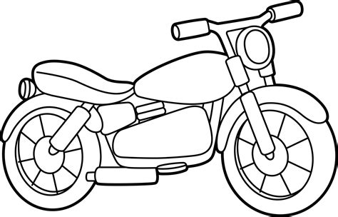 Motorcycle Coloring Page Isolated for Kids 5162933 Vector Art at Vecteezy