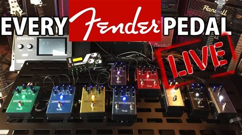 My Fav of the Fender Pedals - LIVE DEMO of ALL FENDER PEDALS - YouTube