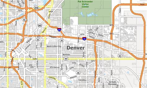 Map of Denver, Colorado - GIS Geography