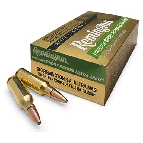 Remington Premier Short-Action Ultra Mag 7mm Remington 150 Grain PSP ...