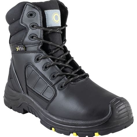 Halo Metatarsal Safety Boots, Size, 9, Black, Leather Upper, Composite ...