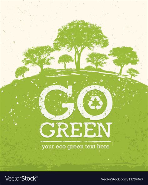 Go Green Poster Design – Coretan