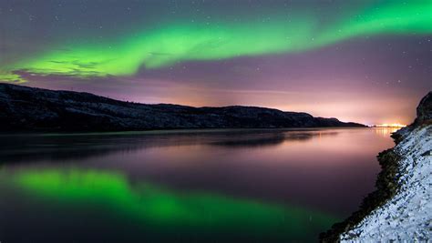 The Aurora Borealis or Northern Lights in Norway