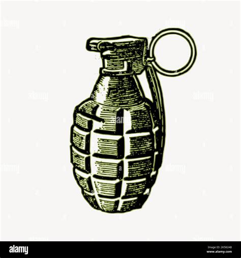 Grenade drawing, military weapon illustration vector Stock Vector Image ...