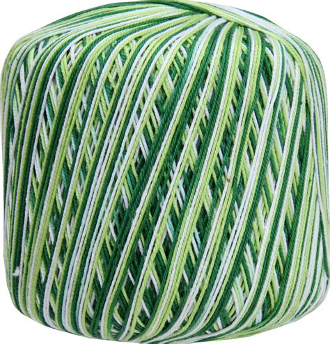 Multicolor Cotton Crochet Thread - Size 10 - Variegated Garden Greens ...