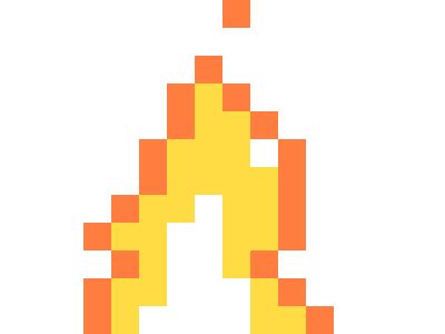 8-bit fire animation by jackson on Dribbble