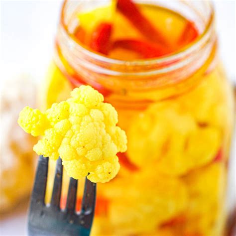 Hot Pickled Cauliflower Recipe - taste better than store bought & so easy!