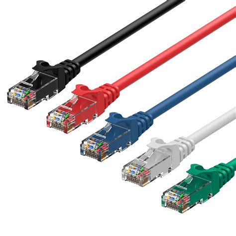 Ethernet Cable, Rankie 5-Pack RJ45 Cat 6 Ethernet Patch LAN Network ...