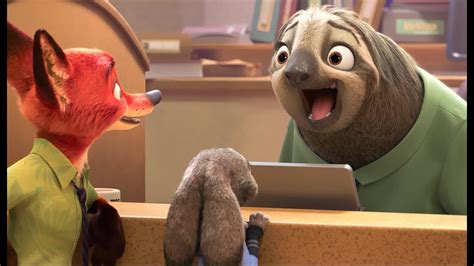 Sloth In Movie Zootopia