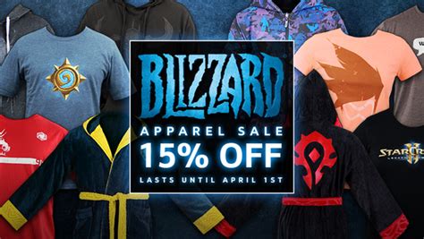 All Blizzard Gear Store apparel now 15% off