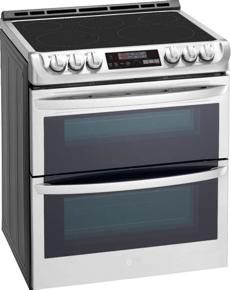 LG 7.3 Cu. Ft. Self-Clean Slide-In Double Oven Electric Smart Wi-Fi ...