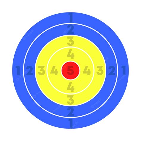 Premium Vector | Multi-colored target for shooting. Sport. Vector ...