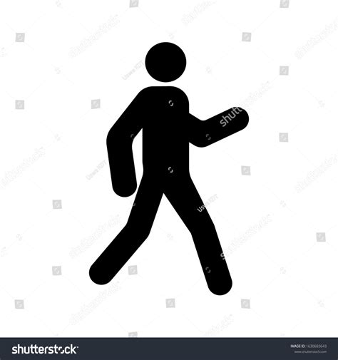 Walk Vector Icon Walk Icon Vector Stock Vector (Royalty Free ...