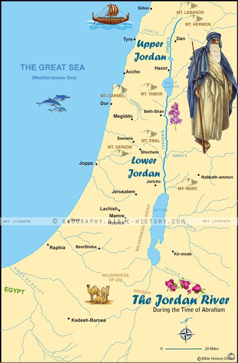 The Jordan River In Biblical Times: A Lifeline Through History - Map ...