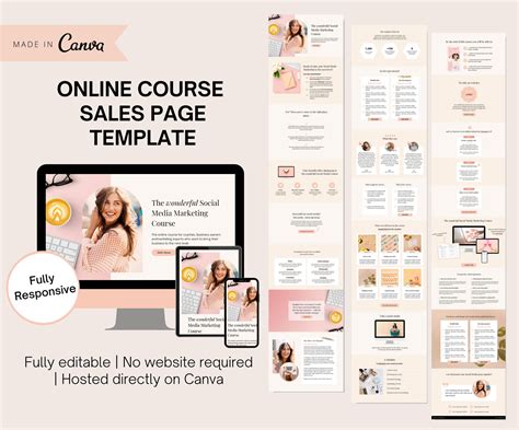 Sales Page Template Canva