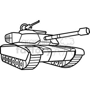 Royalty-Free military tank outline 398001 vector clip art image - EPS ...