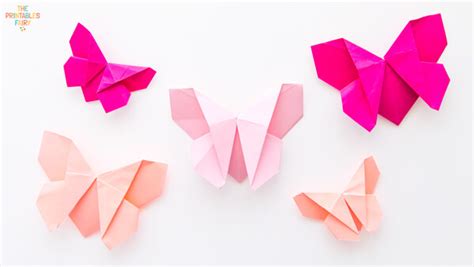 How To Make An Easy Origami Butterfly - The Printables Fairy