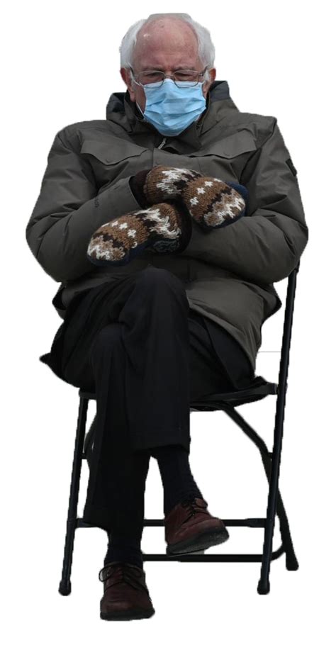 Bernie Sanders In a Chair Template (Transparent PNG) | Bernie Sanders ...