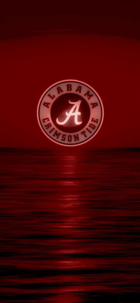 Alabama Crimson Tide Football logo iPhone wallpaper