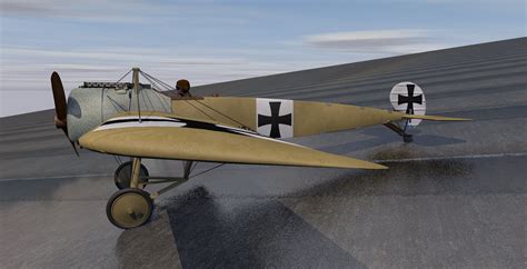 Fokker E-I and E-III Eindecker 3D Model by ChipBassChaos