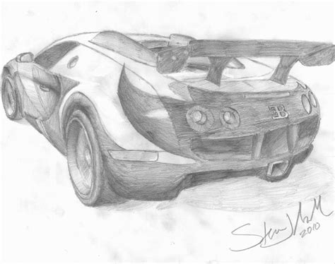 Bugatti Veyron Pencil Sketch by Drednought08 on DeviantArt