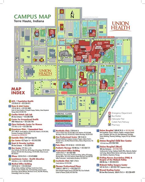 Union Hospital campus map | | wthitv.com