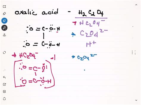 SOLVED:Oxalic acid (H2 C2 O4) has the following structure: An oxalic ...