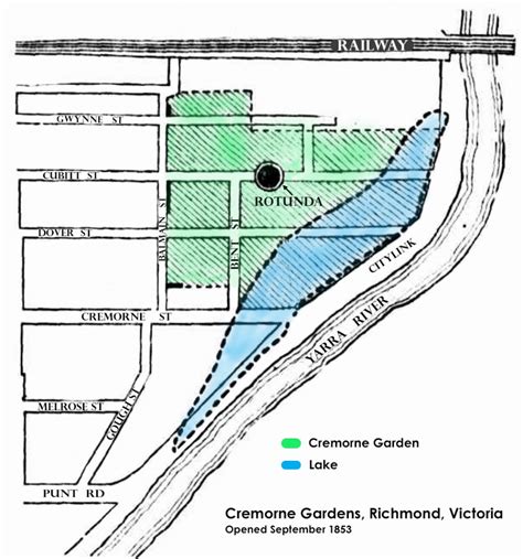 Site of Cremorne Gardens c 1853 - Cremorne St, Cremorne, Melbourne, VIC ...