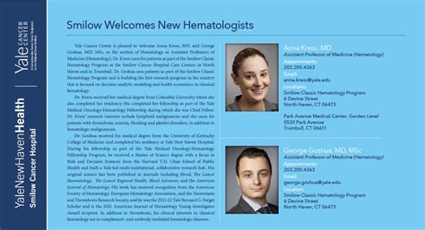 Smilow Welcomes New Hematologists