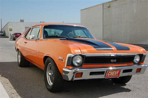 Chevrolet Nova 1972 Orange with black stripe metal flake For Sale ...