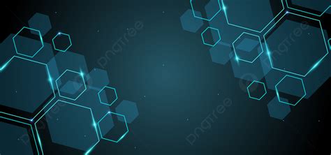 Abstract Technology Background Hexagonal Biotechnology Banner ...