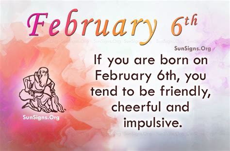 FEBRUARY 6 birthday horoscope | February zodiac sign, Birthday ...