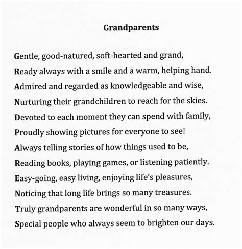 Happy Grandparents Day Poem