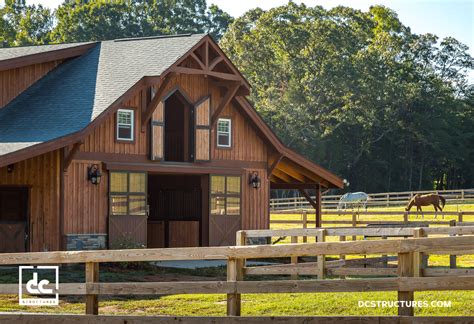 Horse Barn Kits - DC Structures