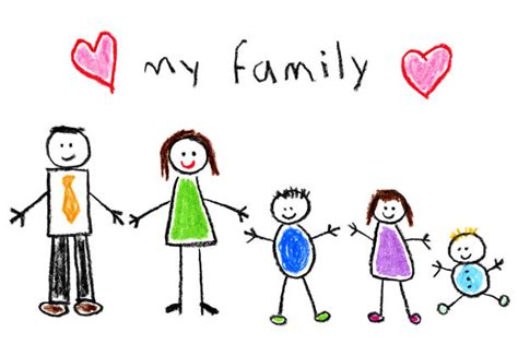 Happy Family Cute Family Drawing Easy / How to draw family easy steps ...