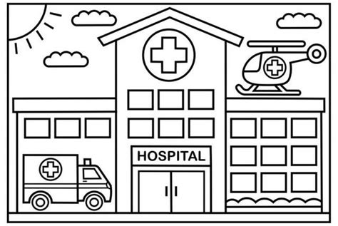 Well Designed Hospital Coloring Page Coloring Pages Coloring Pages For ...