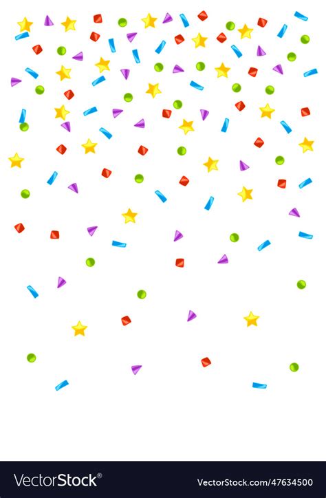 Color confetti background happy birthday Vector Image