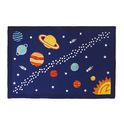 This pure wool rug is out of this world! It offers a cosy way to learn ...