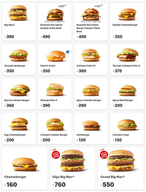 McDonald's Japan Menu: Price, Calories, in English - 2022 List