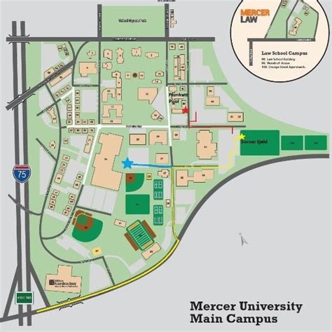 Mercer University Campus Map - Wynne Karlotte