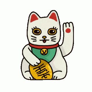 This Chinese Cat Waving Gif Updated - Cat Wrapping Paper Gif