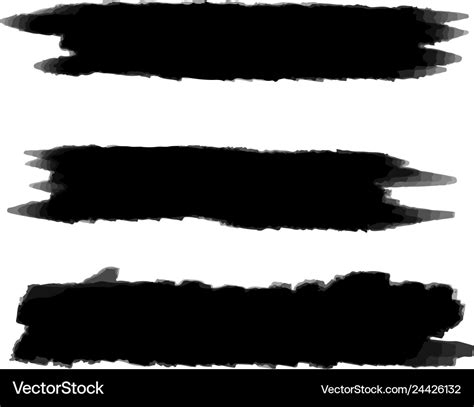 Black background for text paint ink brush stroke Vector Image