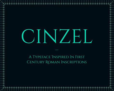 Cinzel Font Family (3 styles) by Natanael Gama | FontSpace