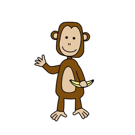 Cartoon monkey-1624912306 | Free SVG