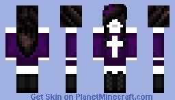 emo purple girl (not mine) Minecraft Skin