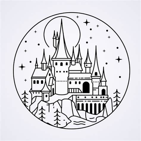 Channel your inner Harry Potter and draw a castle inspired by Hogwarts ...