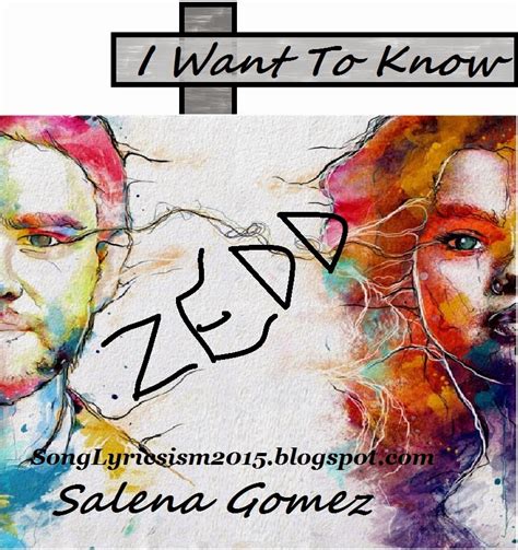 I want You To Know Song Lyrics featuring Selena Gomez | SongLyricsISM2015