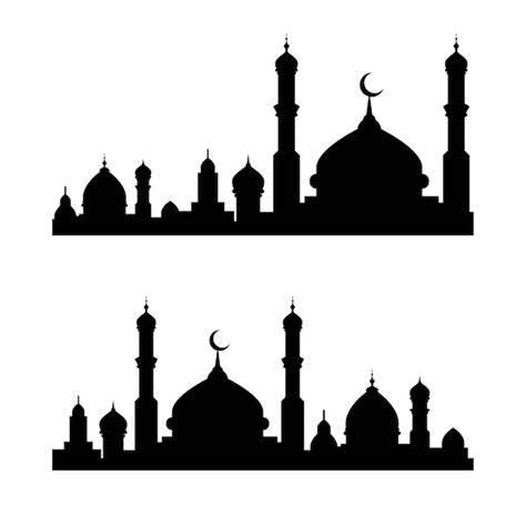 Mosque Silhouette Vector