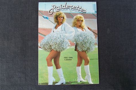 vintage 1985-1986 Los Angeles Raiders Raiderettes calendar ...